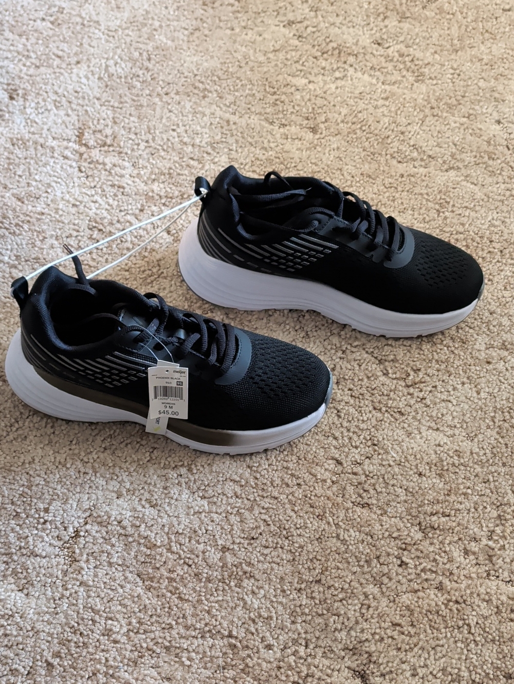 Vively Phoenix Black Women's Atheltic shoes with White and Bronze Trim